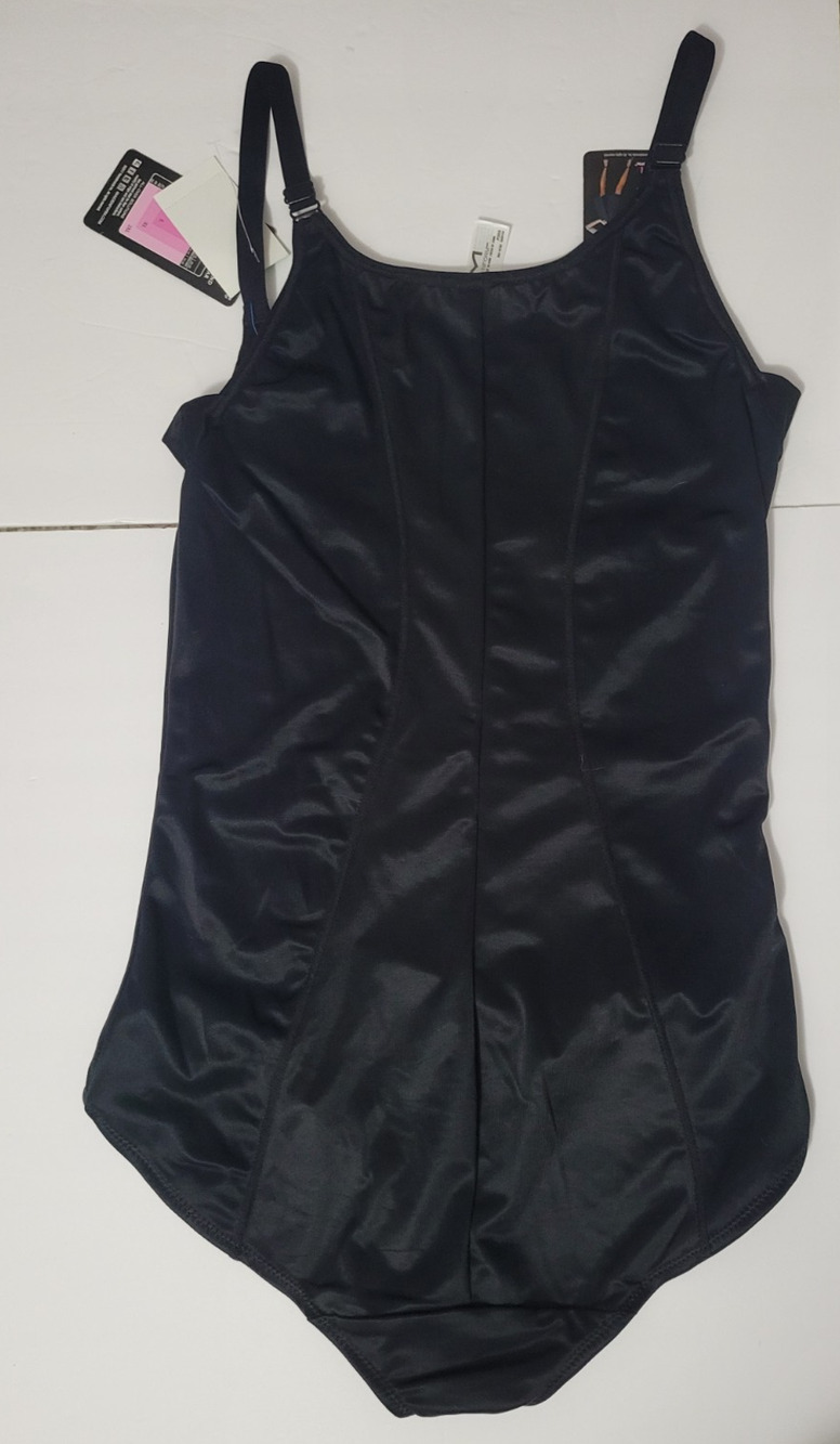 Maidenform All Over Solutions Black Shapewear Bodysuit Women's Large NWT 1856